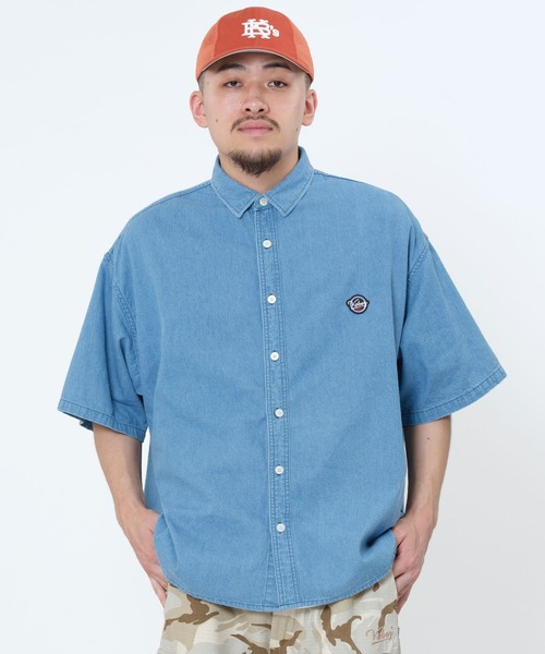 Keboz デニムシャツ Lサイズ KEBOZ シャツ S/S DENIM SHIRT メンズ : ZOZOTOWN Yahoo!店