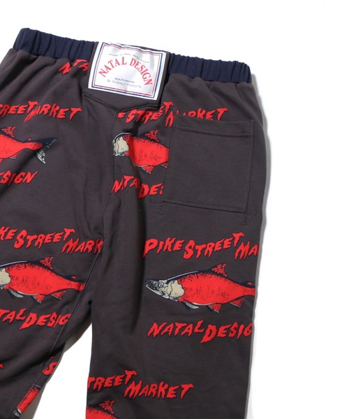 「NATAL DESIGN」 イージーパンツ LARGE チャコールグレー メンズ