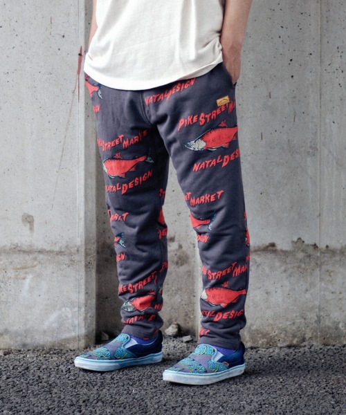 「NATAL DESIGN」 イージーパンツ LARGE チャコールグレー メンズ