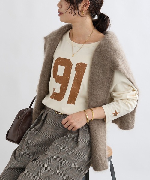 RIVE DROITE（リヴドロワ） tシャツ 「ロゴがキャッチー」Ninety-One