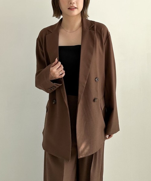 AmlyCity 2way テーラードジャケット ブラウン Amly City（アンリーシティ） | Item Line Up