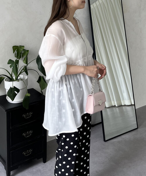 「prose verse」 ジップアップブルゾン MEDIUM ブラック レディース_画像9