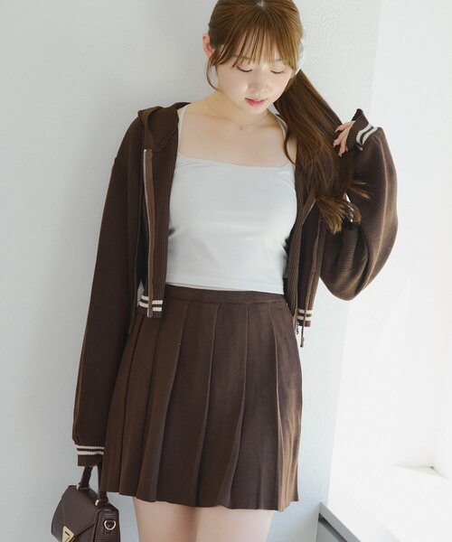 ANOTHER BRANCH OLIVE des OLIVE セットアップ ニットラインパーカー