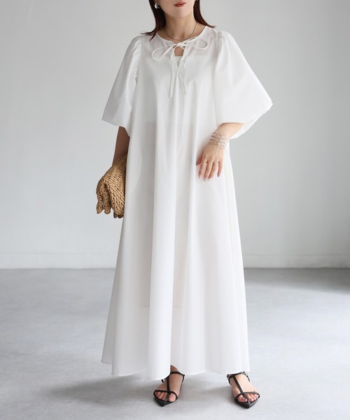 [Riberry] короткий рукав One-piece MEDIUM черный женский 