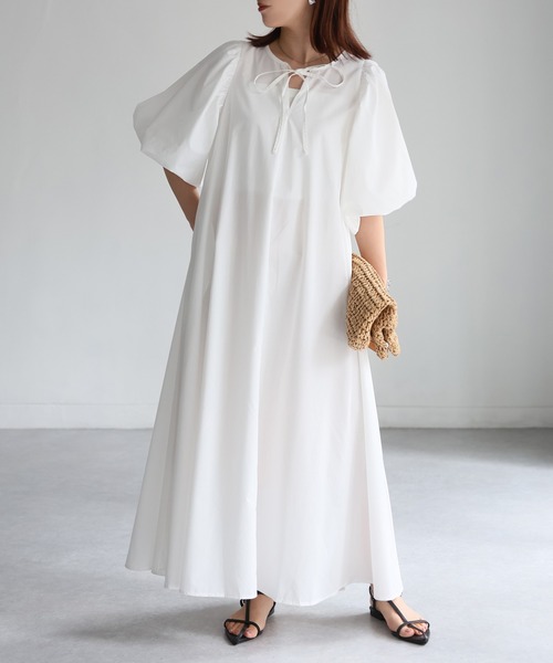 [Riberry] короткий рукав One-piece MEDIUM черный женский 