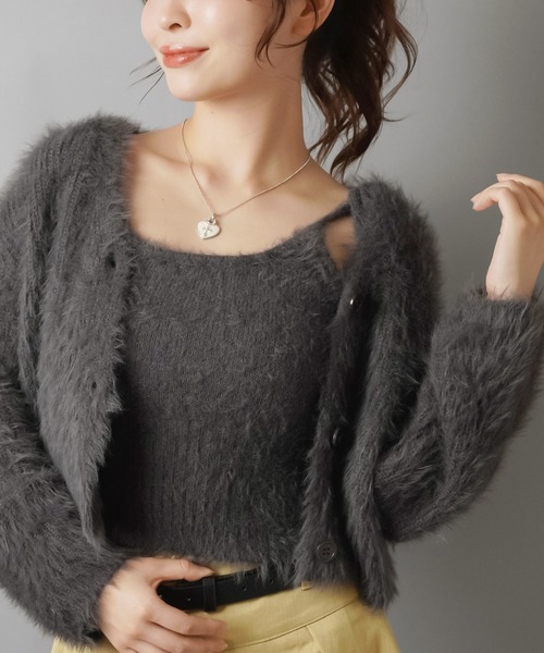 シャギーアンサンブル SPINNS（スピンズ） アンサンブル ふわふわ手触り*毎年大人気の