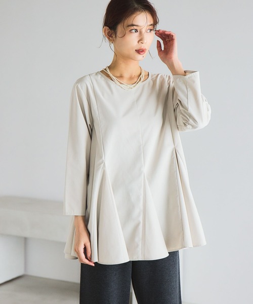 studio CLIP（スタディオクリップ） ブラウス シャツ フレアヘム