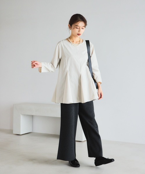 studio CLIP（スタディオクリップ） ブラウス シャツ フレアヘム