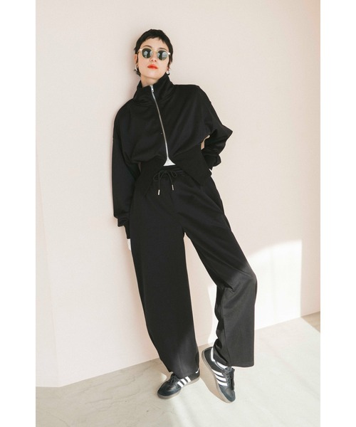 「HANNE」 ジップアップブルゾン FREE アイボリー レディース_画像5