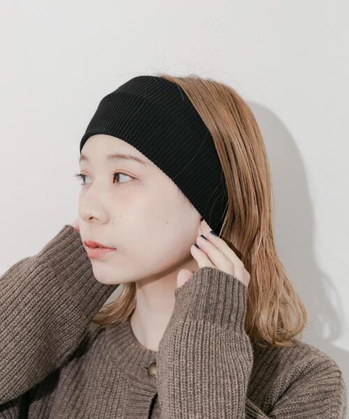 moontreeplanet ニットヘアバンド ブラック moontreeplanet ニットヘア