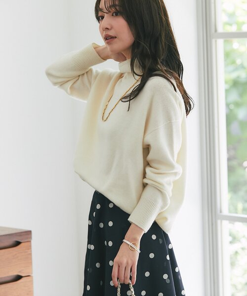 ラブティックボンボン　ウール100ボトルネックニット La boutique Bonbon（ラブティックボンボン） ニット セーター 「今