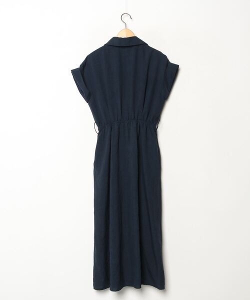「BLUEEAST」 シャツワンピース MEDIUM ネイビー レディース_画像2