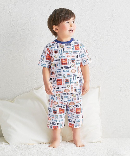 wb tシャツ ドットエア総柄半袖Tシャツ キッズ 子供服 男の子 女の子