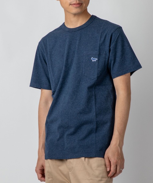 えおたけ 新品タグ付き　メゾンキツネ　ネイビー　半袖Tシャツ　 Sサイズ メゾンキツネ MAISON KITSUNE 【MAISON KITSUNE】メゾン キツネ