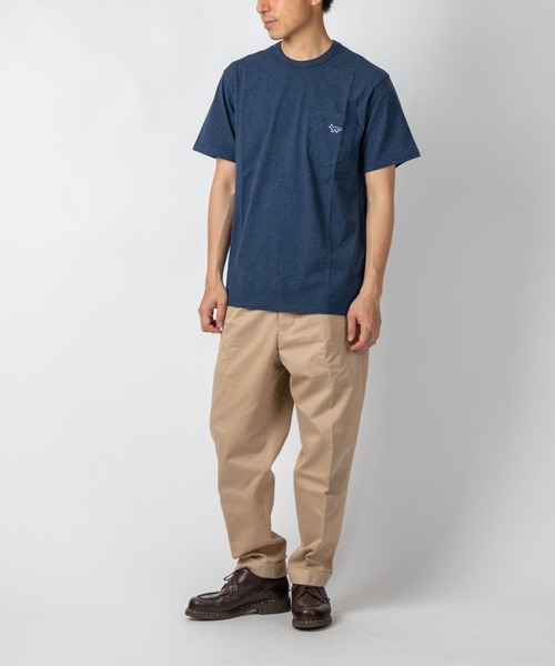 MAISON KITSUNE（メゾン キツネ） 半袖Tシャツ SMALL ネイビー メンズ