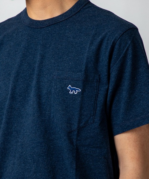 MAISON KITSUNE（メゾン キツネ） 半袖Tシャツ SMALL ネイビー メンズ
