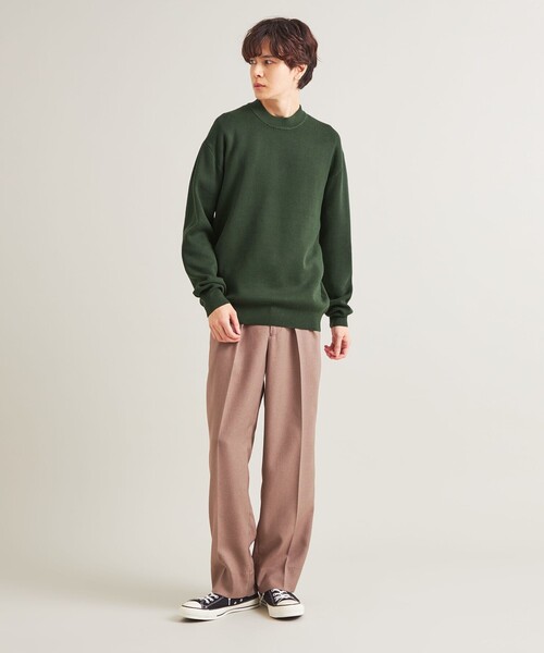 A DAY IN THE LIFE セーター ニット ハイゲージ ダブルフェイス カラー