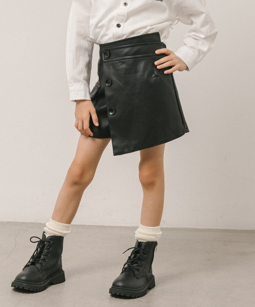 URBAN CHERRY スカート フェイクレザーアシンメトリーキュロット