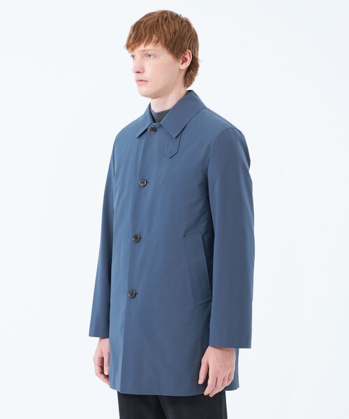 【美品】マッキントッシュフィロソフィー ステンカラーコート 撥水 ネイビー MACKINTOSH PHILOSOPHY（マッキントッシュフィロソフィー