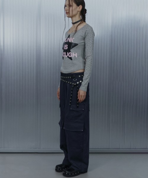 SETUPEXE トップス SETUPEXE tシャツ 「SETUP‐EXE」STAR SLEEVE PUNK TOP