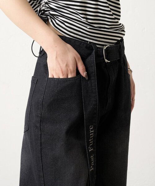 「WHO'S WHO gallery」 デニムパンツ MEDIUM ネイビー レディース_画像7