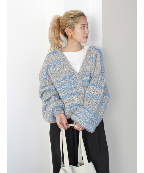 Ungrid（アングリッド） カーディガン ローゲージラメニット