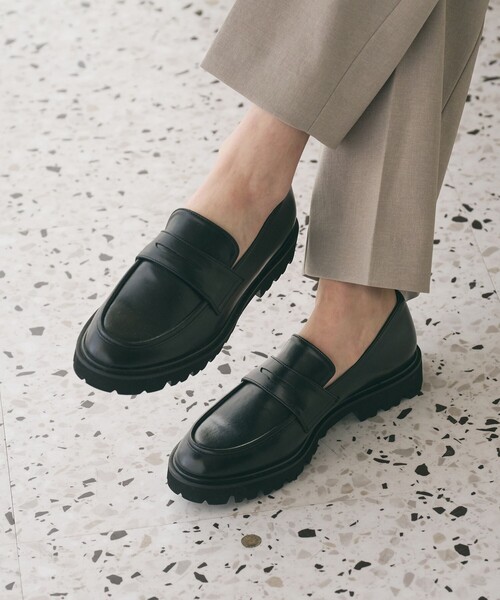 BEAUTY＆YOUTH UNITED ARROWS ローファー レザーライク コイン