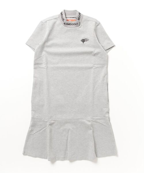 「BEAMS GOLF」 半袖ワンピース MEDIUM グレー レディースの画像
