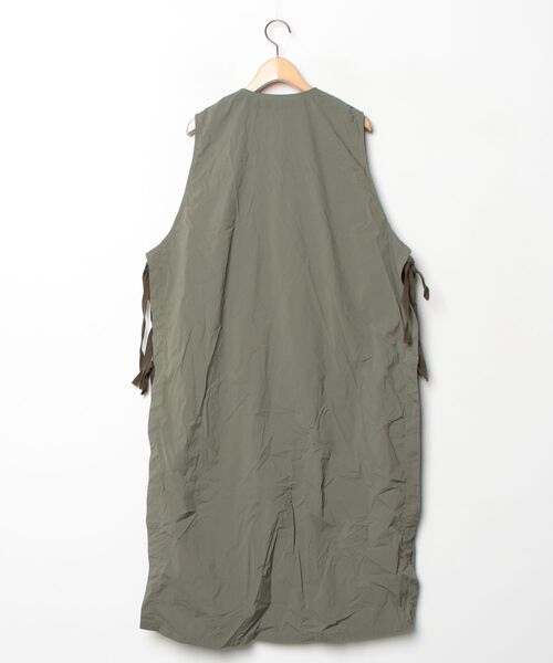 「BEAMS BOY」 ノースリーブワンピース ONE SIZE オリーブ レディースの画像