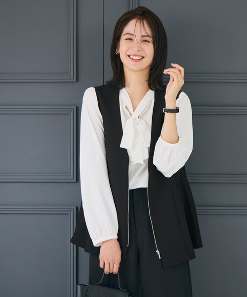 coca（コカ） ベスト ジレ 入学式 タックペプラムベスト| セレモニー