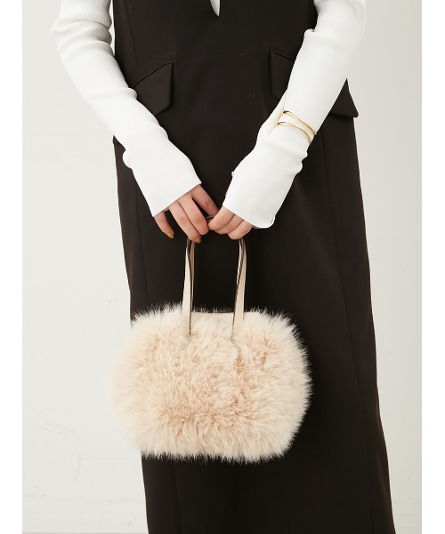 「Mila Owen」 ハンドバッグ FREE モカ レディース_画像3