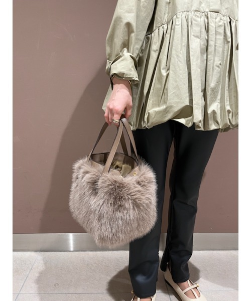 「Mila Owen」 ハンドバッグ FREE モカ レディース_画像9