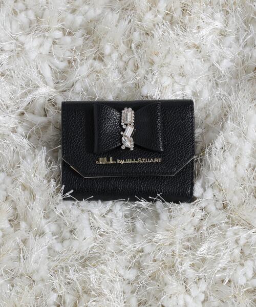 【JILL by JILLSTUART】♡リボンビジューウォレットミニ財布♡ JILL by JILL STUART（ジルバイジルスチュアート） 財布 リボン