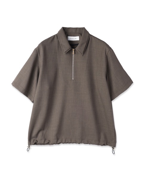 CULLNI（クルニ） シャツ Dry Gabardine Layered collar Half Zip