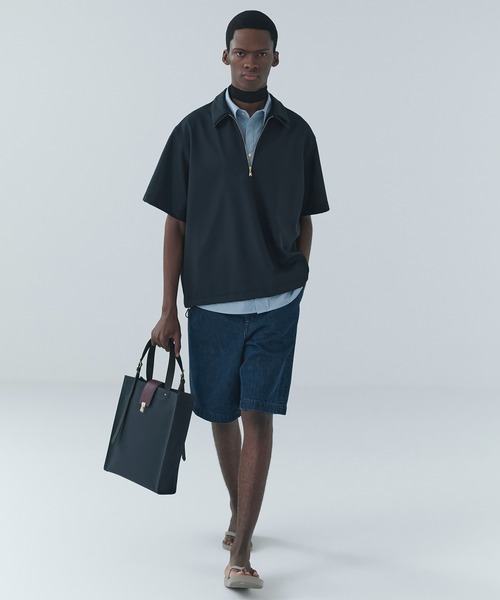 CULLNI（クルニ） シャツ Dry Gabardine Layered collar Half Zip