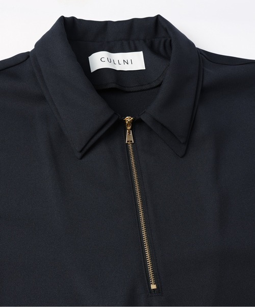 CULLNI（クルニ） シャツ Dry Gabardine Layered collar Half Zip