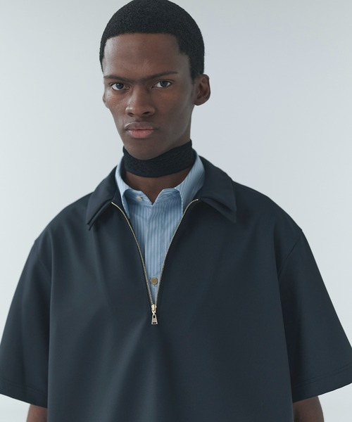 CULLNI（クルニ） シャツ Dry Gabardine Layered collar Half Zip
