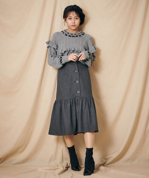 「SUPREME.LA.LA.」 長袖ニット MEDIUM パープル レディース_画像6