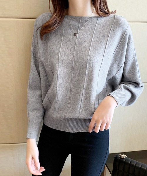「Miniministore」 長袖ニット M モカ レディース_画像2