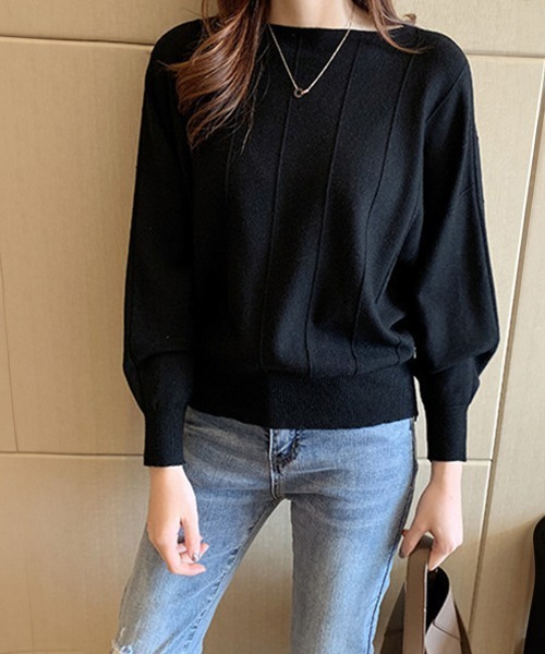 「Miniministore」 長袖ニット M モカ レディース_画像4
