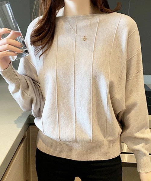 「Miniministore」 長袖ニット M モカ レディース_画像7