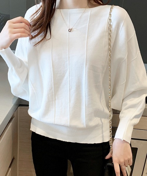 「Miniministore」 長袖ニット M モカ レディース_画像9