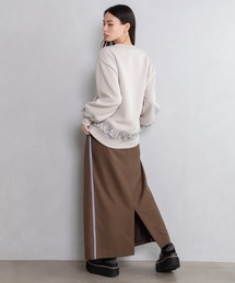 「MARECHAL TERRE」 長袖カットソー MEDIUM グレイッシュベージュ レディースの画像5