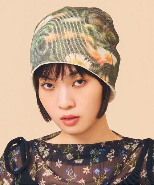 kapital ニットキャップ　ビーニー 帽子 3G ウール 雪柄ニットCAP | KAPITAL
