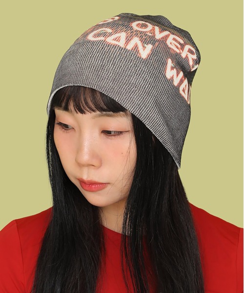 Casselini（キャセリーニ） ニット帽 ニットキャップ フォトプリント