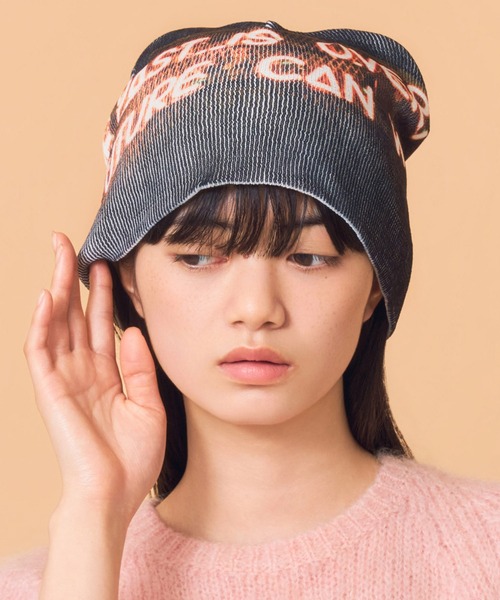 Casselini（キャセリーニ） ニット帽 ニットキャップ フォトプリント