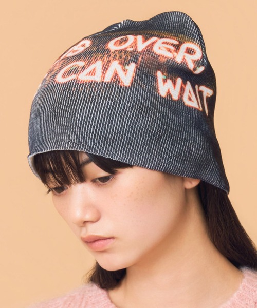 Casselini（キャセリーニ） ニット帽 ニットキャップ フォトプリント