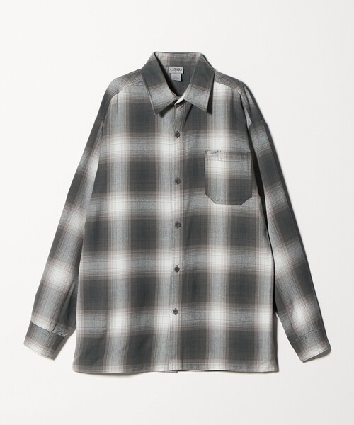 cal top シャツ　ばら売り可能 Cal Top（キャルトップ） シャツ 「CalTop」オンブレ チェック ロング
