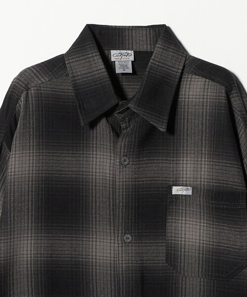 Cal Top（キャルトップ） シャツ 「CalTop」オンブレ チェック ロング
