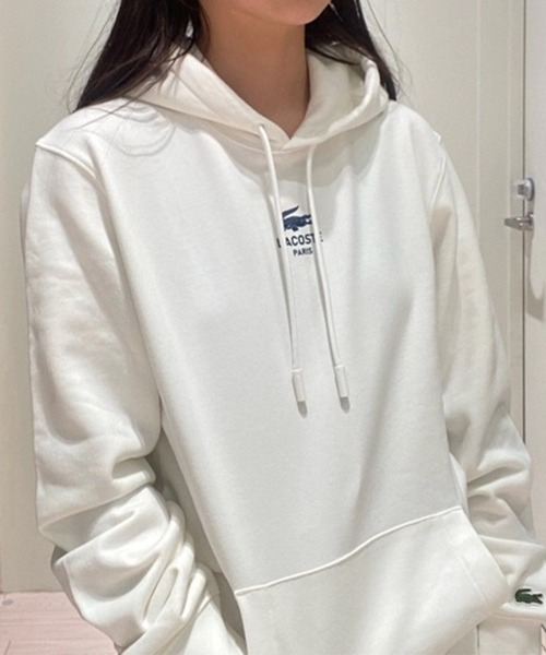 LACOSTE（ラコステ） プルオーバーパーカー S オフホワイト メンズ